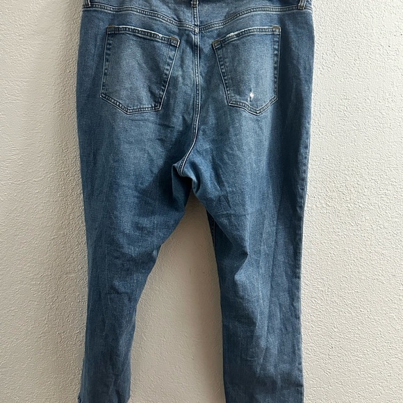 Abercrombie&fitch curve love capri jeans 90's slim Straight Ultra High rise Sz35 - Picture 6 of 8